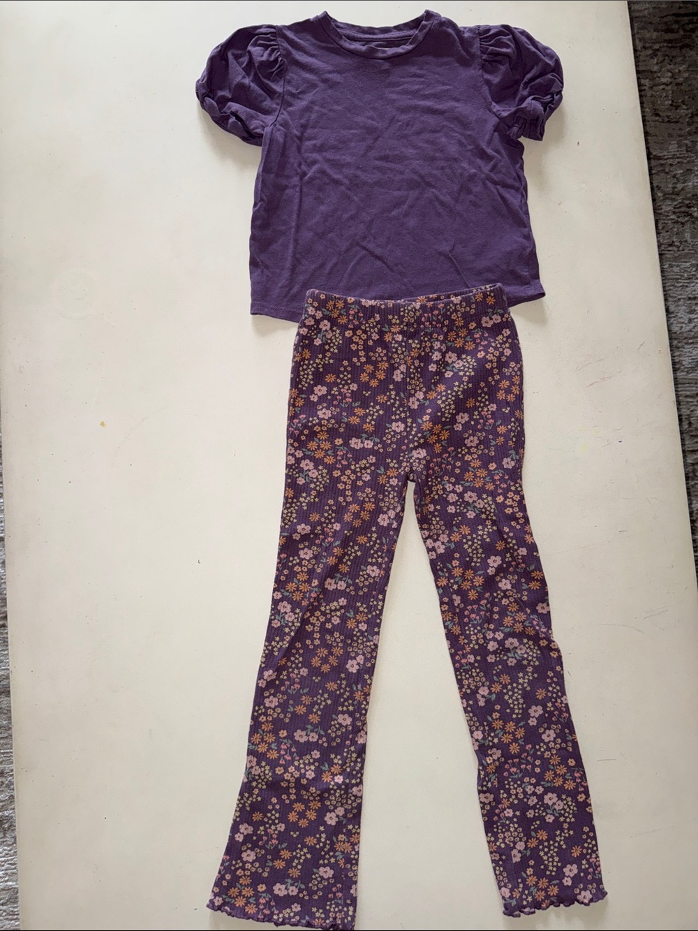 Girls Purple Floral Set - Tucker and Tate